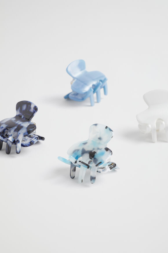 Tort Mini Hair Claws  Bluebell  hi-res