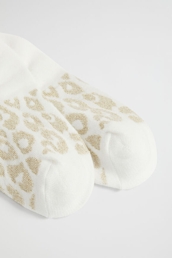 Low Cut Sneaker Sock  Cream Gold  hi-res