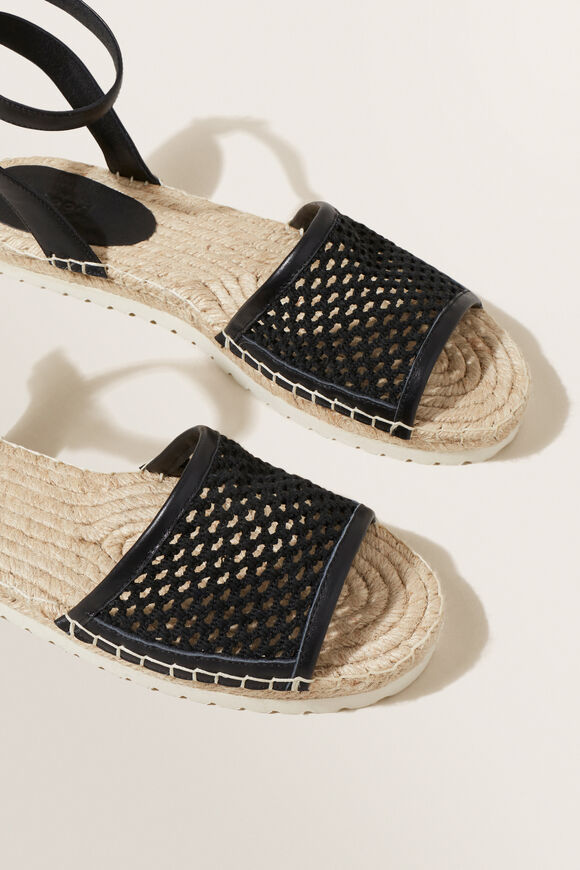 Vera Flat Espadrille  Black  hi-res