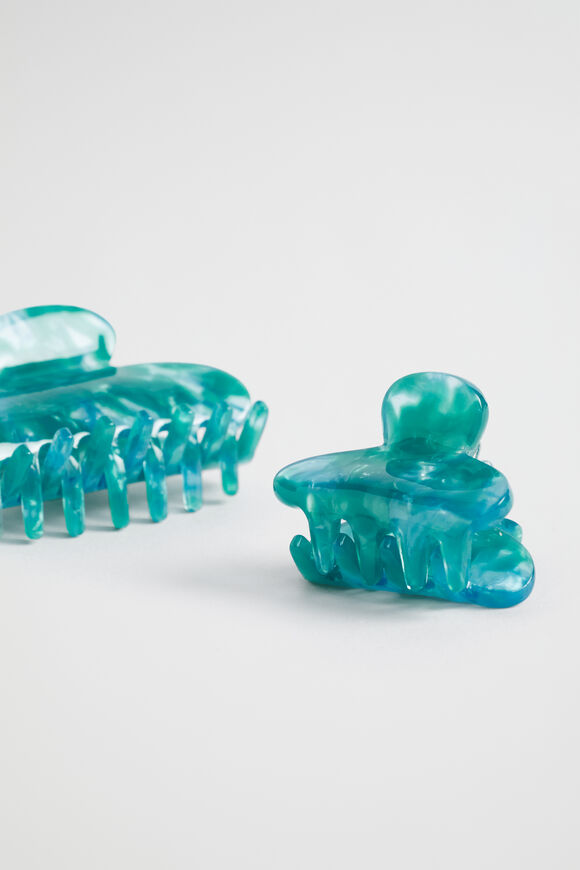 Hair Clip 2 Pack  Deep Teal  hi-res