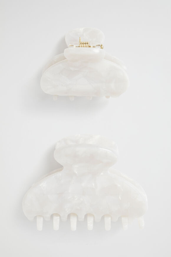 Hair Clip 2 Pack  Ivory  hi-res