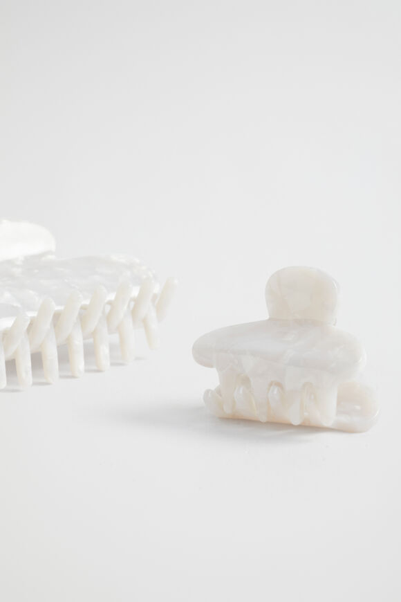 Hair Clip 2 Pack  Ivory  hi-res