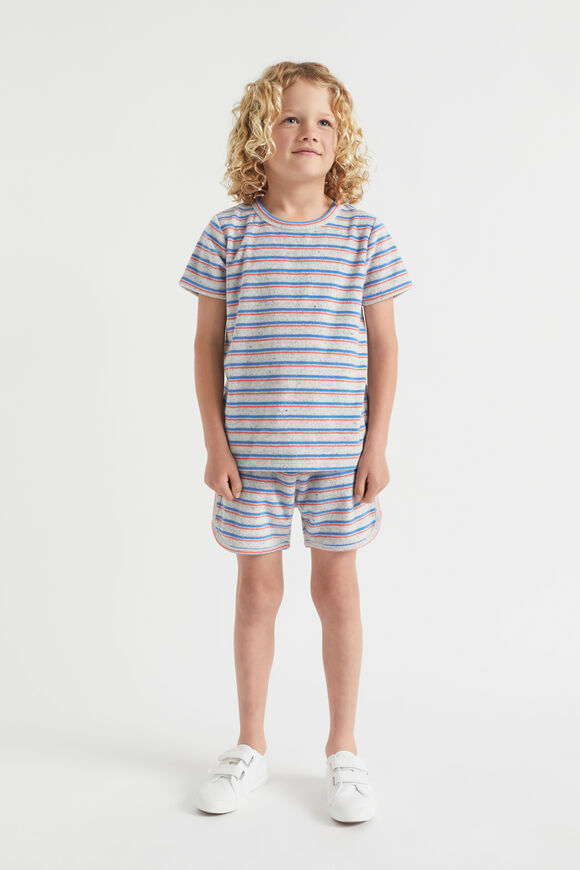 Stripe Terry Short  Cloudy Marle  hi-res
