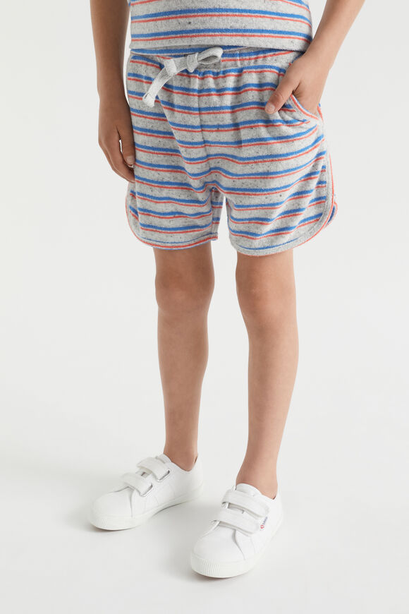 Stripe Terry Short  Cloudy Marle  hi-res