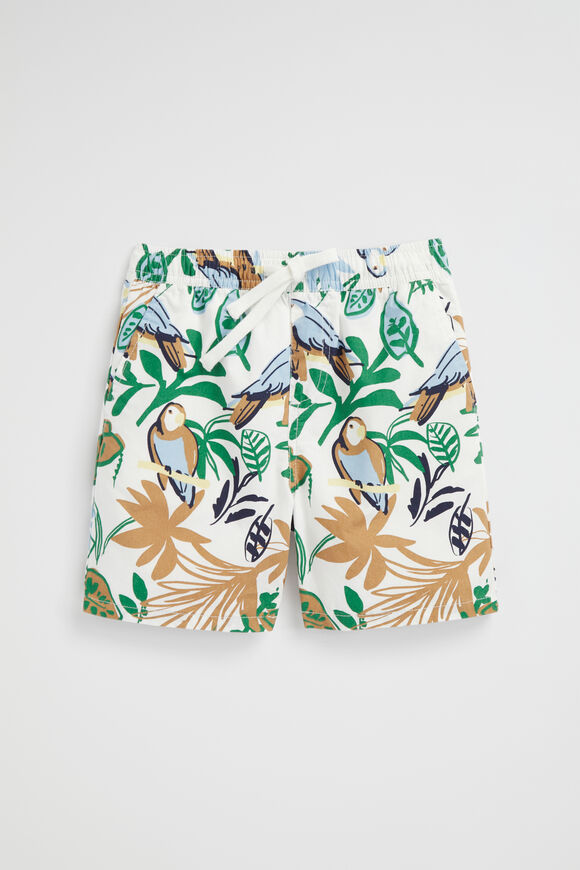 Tropical Print Short  Vintage White  hi-res