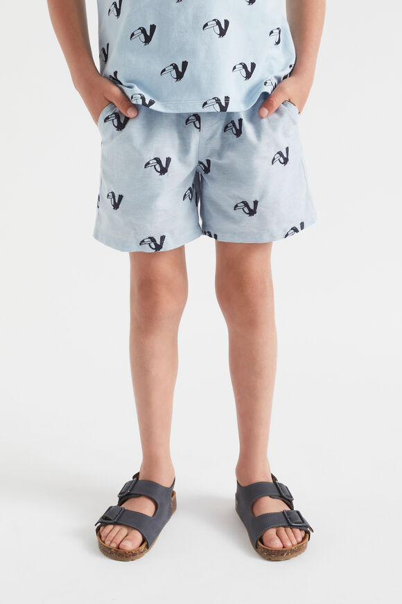 Embroidered Short  Pale Blue  hi-res
