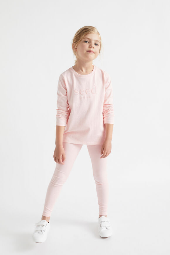Core Logo Rugby Tee  Dusty Rose  hi-res