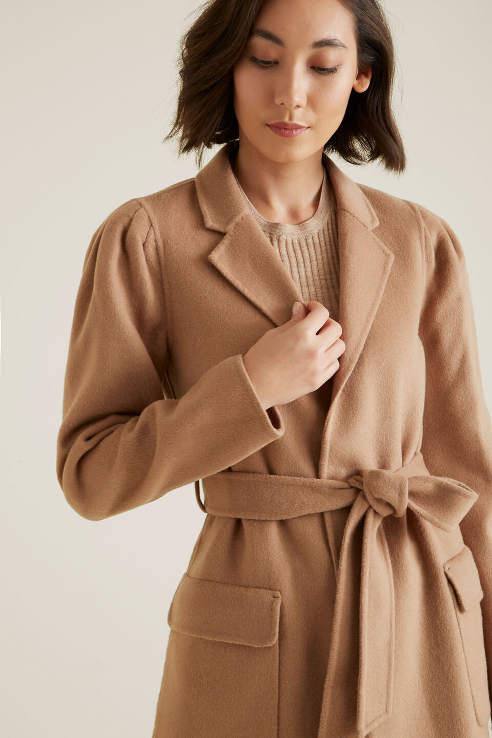 Puff Sleeve Coat  
