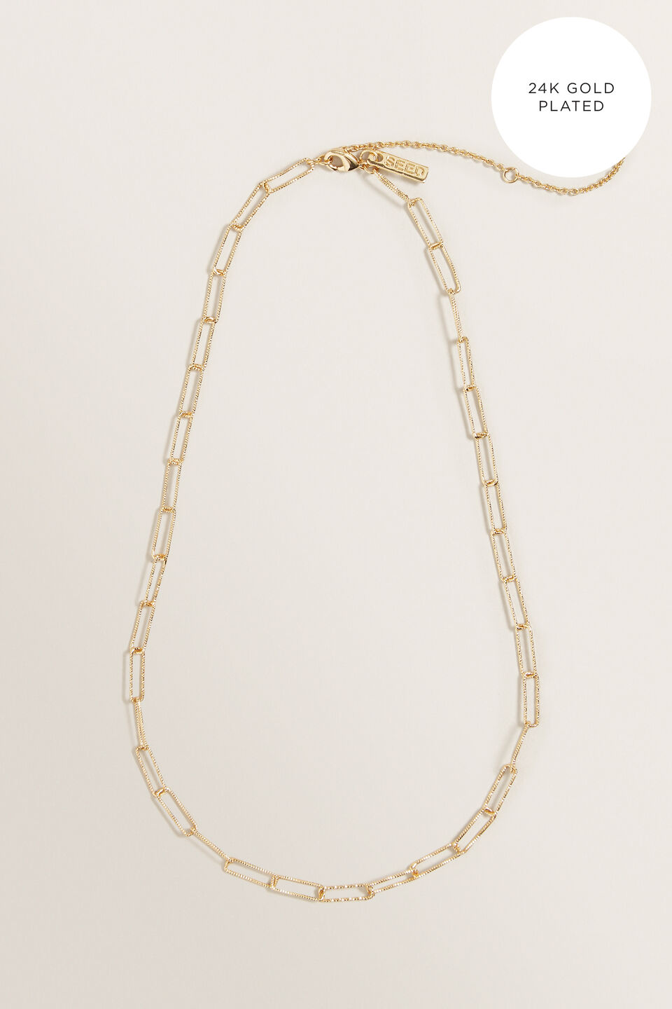 Fine Wide Chain Necklace  9  hi-res