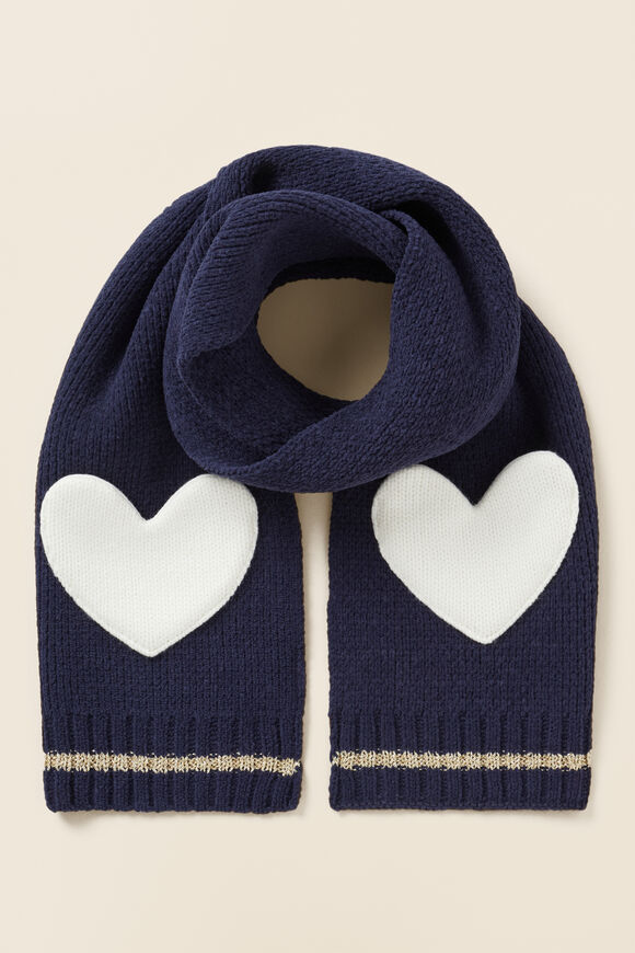 Heart Scarf  Midnight  hi-res