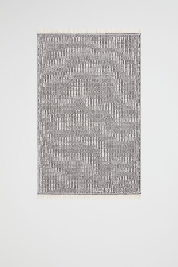Textured Tea Towel  Charcoal  hi-res