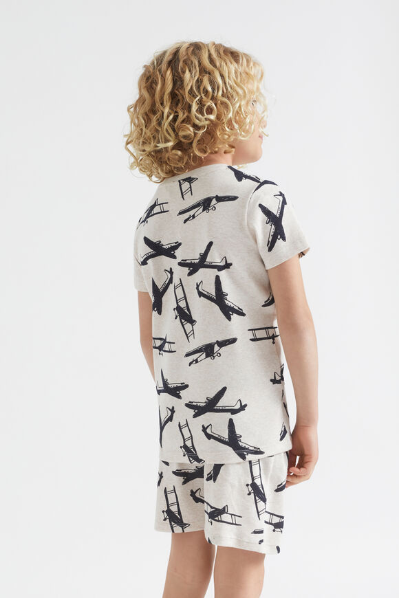 Plane Pyjama  Oat Marle  hi-res