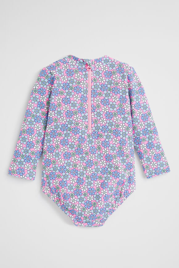 Ditsy Floral Rashsuit  Candy Pink  hi-res