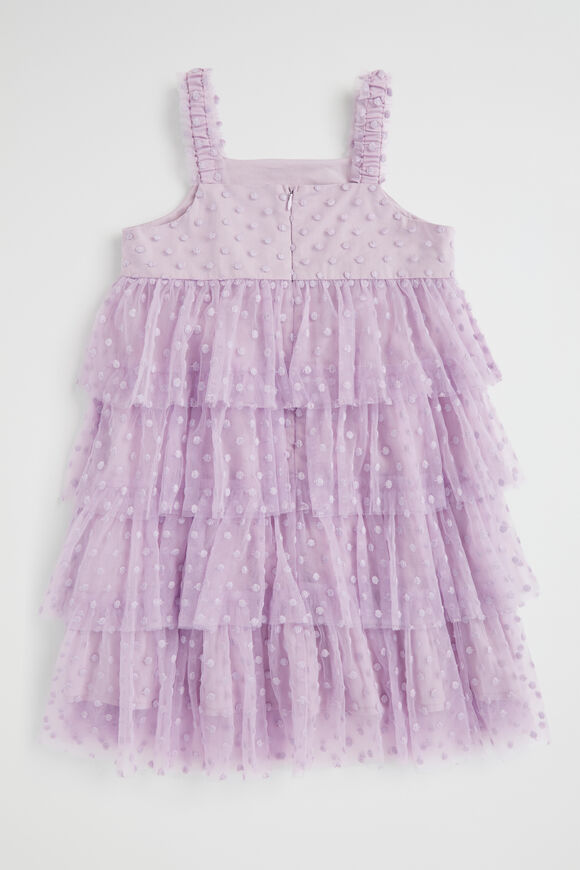 Polka Dot Tiered Dress  Orchid  hi-res