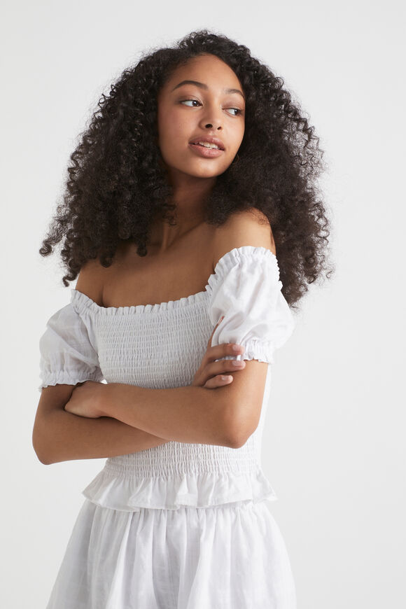 Textured Top  White  hi-res