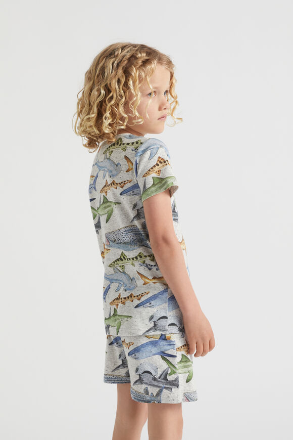 Shark Pyjama  Cloudy Marle  hi-res