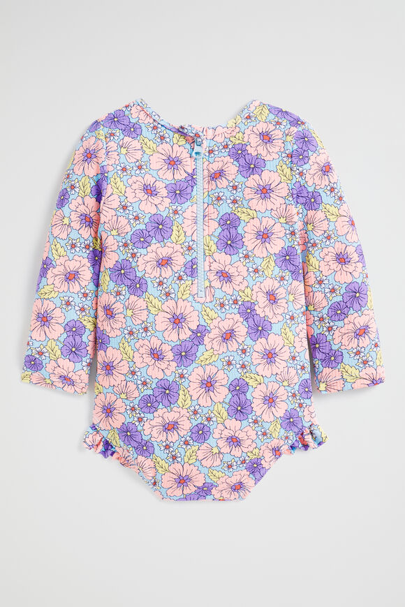 Floral Frill Rashsuit  Multi  hi-res