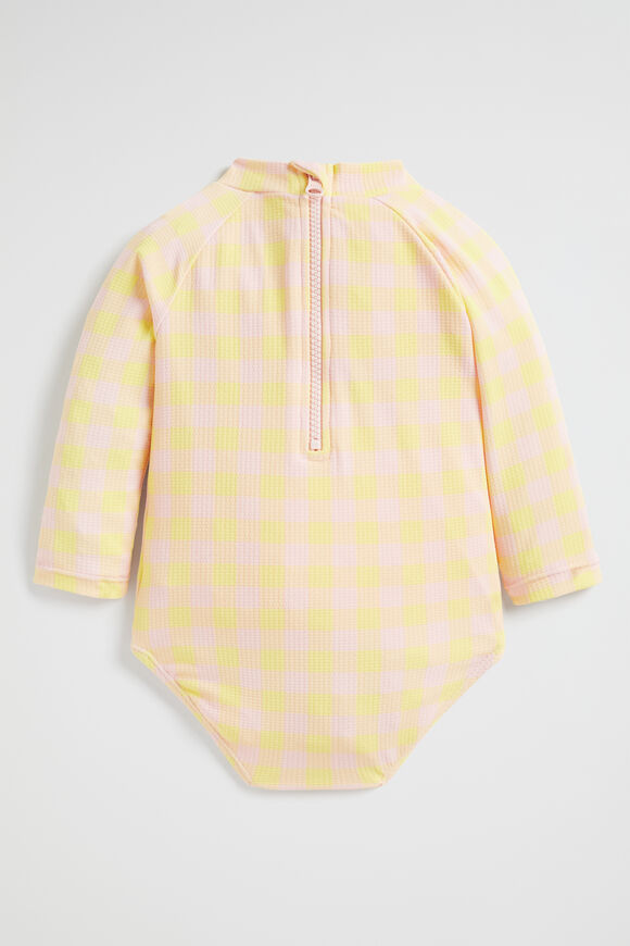 Gingham Rashsuit  Dusty Rose  hi-res