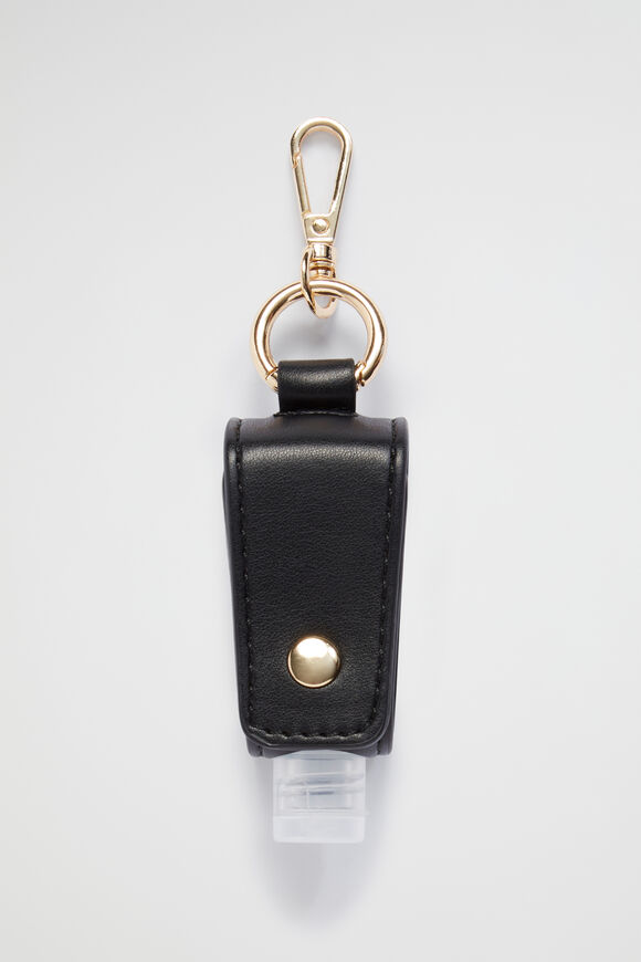 Sanitiser Keyring  Black  hi-res