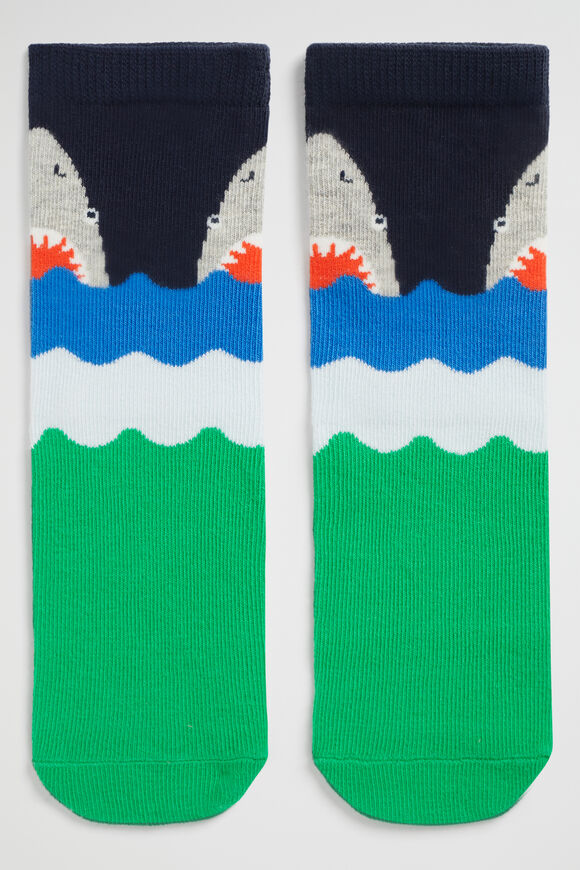 Shark Sock  Multi  hi-res