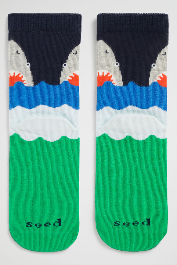 Shark Sock  Multi  hi-res