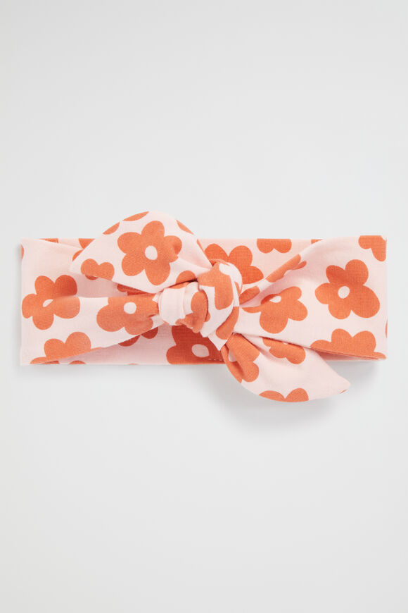 Flower Fabric Tie Headband  Multi  hi-res