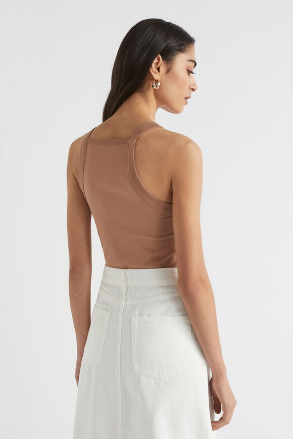 Cut Away Tank  Auburn Brown  hi-res