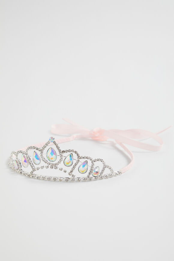Grosgrain Ribbon Tiara  Dusty Rose  hi-res