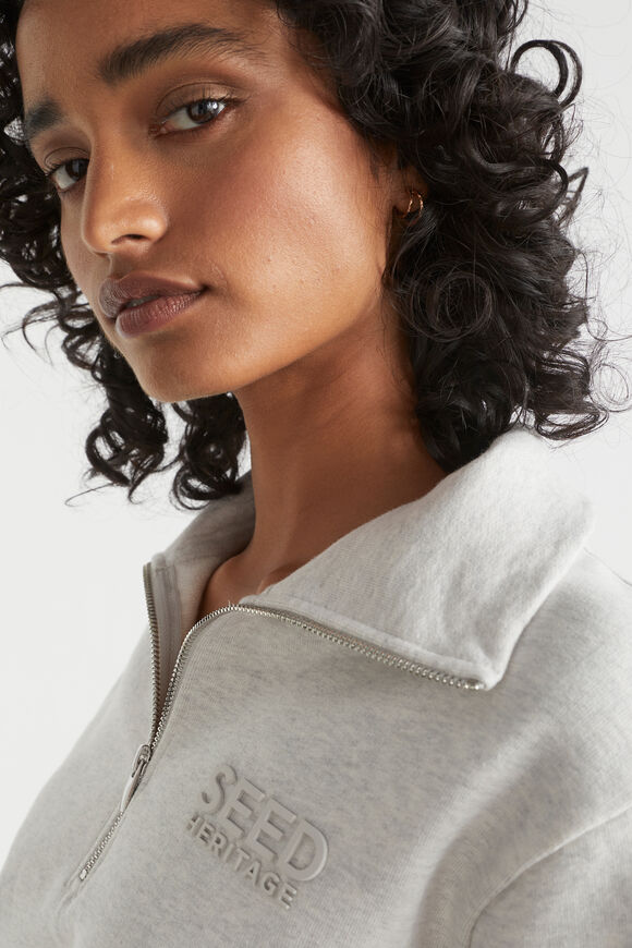 Core Heritage Logo Sweat  Light Grey Marle  hi-res