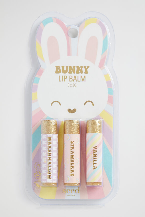 Bunny Rainbow 3 Pack Lip Balm  Multi  hi-res
