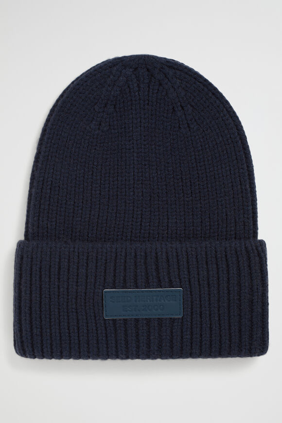 Heritage Rib Beanie  Midnight Blue  hi-res