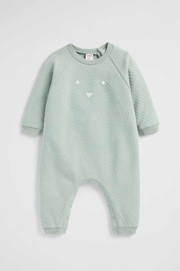 Quilted Bunny Jumpsuit  Sage  hi-res