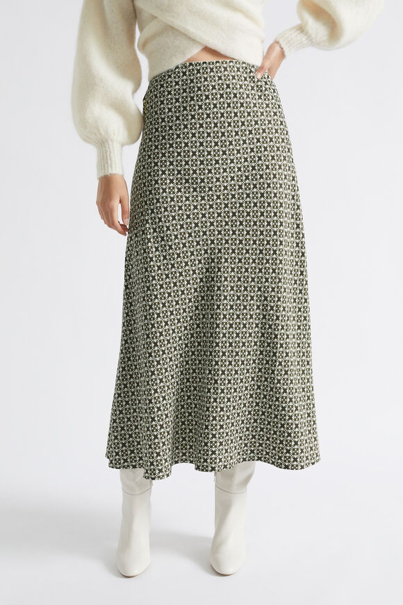Mini Geo Skirt  Dark Fern Geo  hi-res