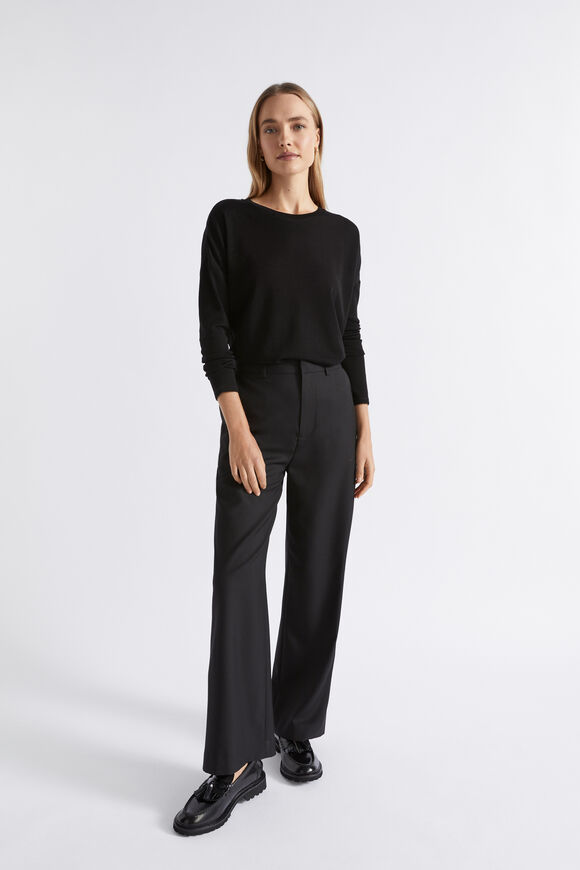 Babywool Curve Hem Top  Black  hi-res