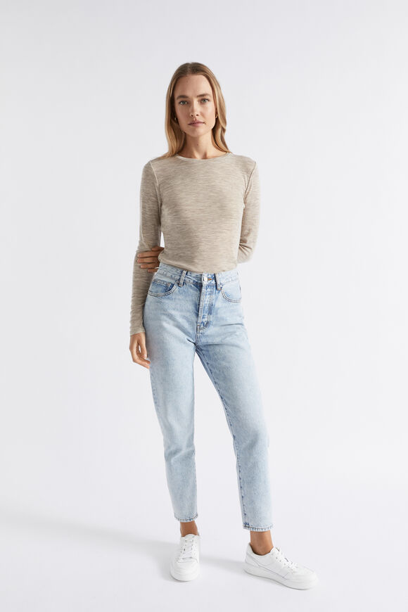 Babywool Crew Neck Top  Light Storm Marle  hi-res