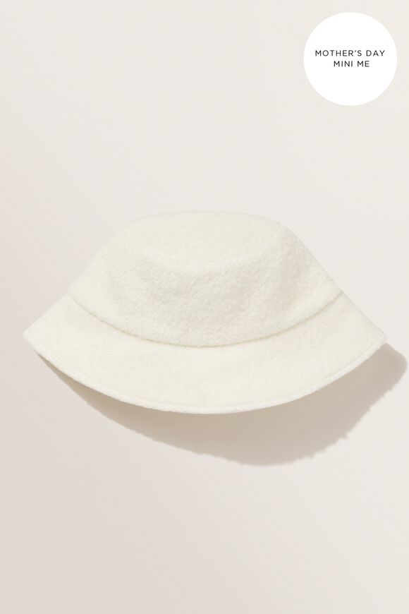 Mini Me Shearling Bucket Hat  Cloud Cream  hi-res