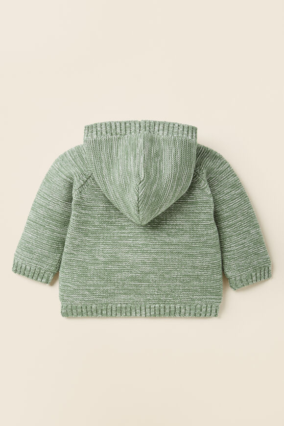 Knitted Sherpa Hoodie  Fern  hi-res