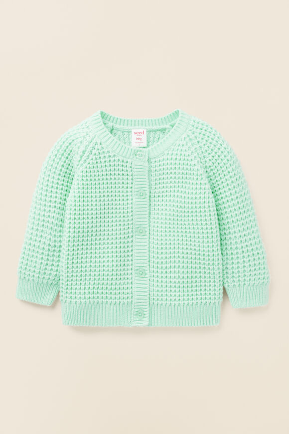 Raglan Knit Cardigan  Fresh Mint  hi-res