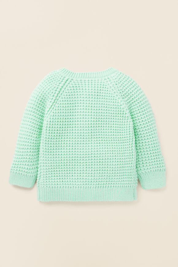 Raglan Knit Cardigan  Fresh Mint  hi-res