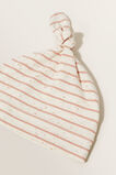 Stripe Knot Hat  Almond Speckle  hi-res