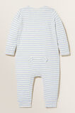 Stripe Zipsuit  Blue Speckle  hi-res