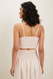 Linen Knot Front Top  Pale Blossom  hi-res