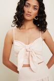Linen Knot Front Top  Pale Blossom  hi-res