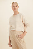 Twist Yarn Relaxed Sweater  Champagne Twist  hi-res