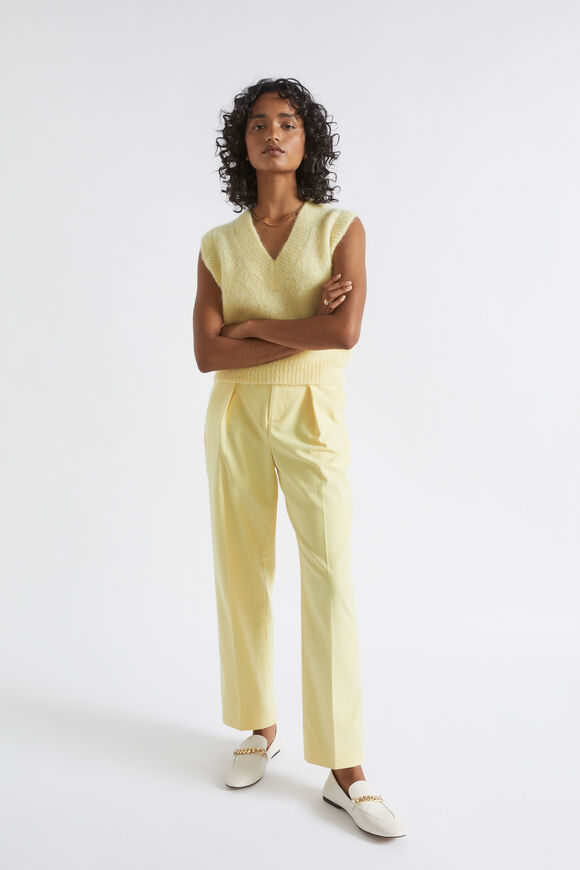 Wool Blend Vest  Soft Butter Marle  hi-res