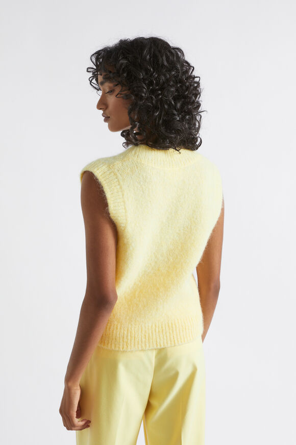 Wool Blend Vest  Soft Butter Marle  hi-res