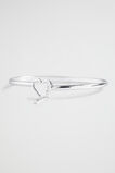 Silver Initial Bangle  I  hi-res