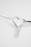 Silver Initial Bangle  I  hi-res