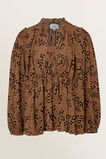 Animal Frill Blouse    hi-res