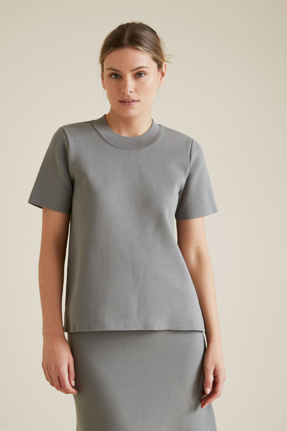 Crepe Knit Top  